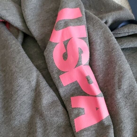 9 U.S. POLO ASSN. NWOT Gray hoodie Jacket - Picture 8 of 11